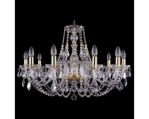 Подвесная люстра Bohemia Ivele Crystal 1406 1406/10/300/G/Leafs