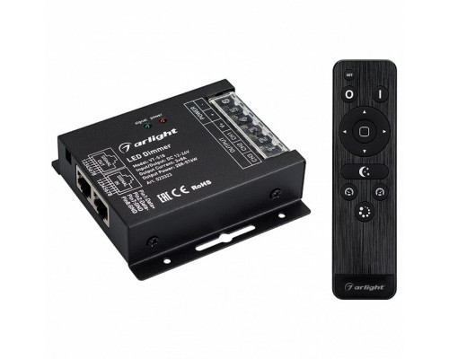 Контроллер-диммер с пультом ДУ Arlight VT-S18 VT-S18-3x8A (12-24V, ПДУ Стик 12кн, RF)