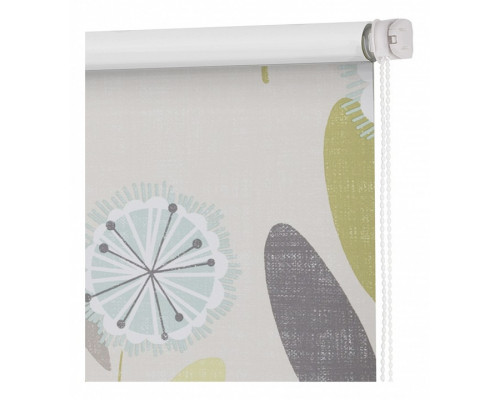 Штора рулонная (140x160 см) Блэкаут Одуванчик