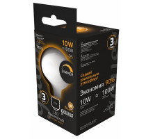 Лампа светодиодная Gauss Filament E27 10Вт 3000K 189202110-D