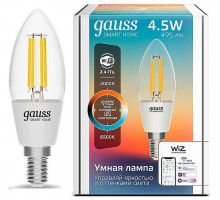 Лампа светодиодная Gauss Smart Home E14 4.5Вт 2000-6500K 1250112
