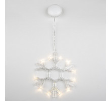 Снежинка световая Uniel Снежинка ULD-H1819-012/STA/3AAA WARM WHITE IP20 SNOWFLAKE