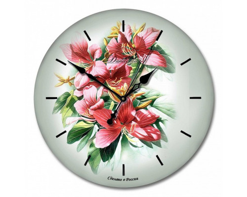 Настенные часы (33x33x4 см) Букет 01-016