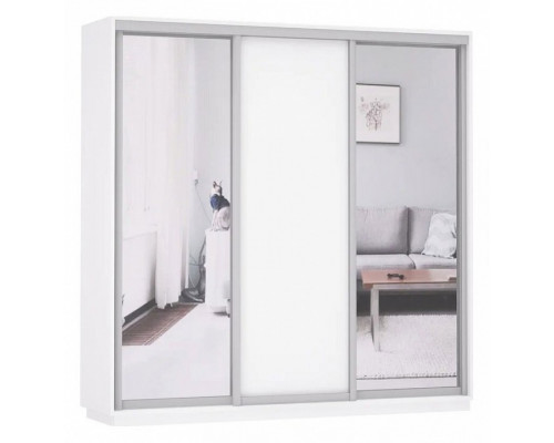 Шкаф-купе Экспресс Медиум (2 зеркала) Трио 2400x600x2400