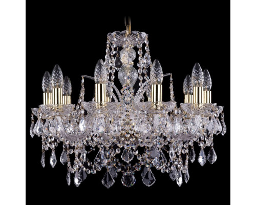Подвесная люстра Bohemia Ivele Crystal 1411 1411/10/195/G/Leafs