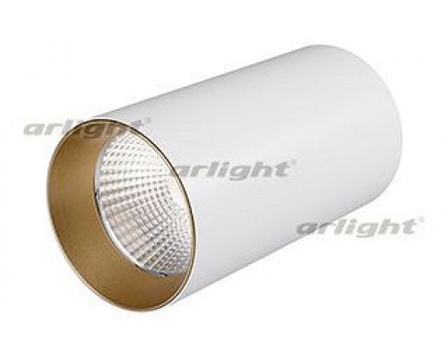 Накладной светильник Arlight  SP-POLO-R85-1-15W Warm White 40deg (White, Gold Ring)