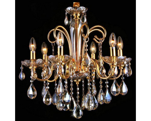 Подвесная люстра Natali Kovaltseva Velletri Velletri 10655/6C GOLD, BRANDY