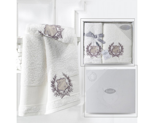 Набор из 2 полотенец для ванной (70x140 см) Davis