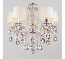 Подвесная люстра Eurosvet Argenta 10098/5 серебро/тонированный хрусталь Strotskis