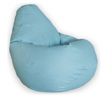 Кресло-мешок Голубая ЭкоКожа L