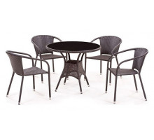 Набор уличный T197ANS/Y137C-W51 Brown 4Pcs