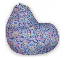 Кресло-мешок Домики Фиолетовые XL