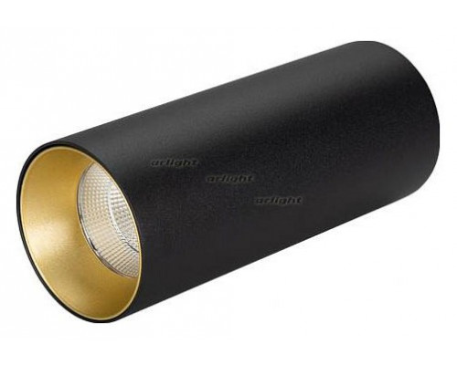 Накладной светильник Arlight SP-POLO-SURFACE-R65-8W White5000 (BK-GD, 40 deg) 027514
