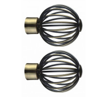 Набор из 2 наконечников для карнизов Шар кованый