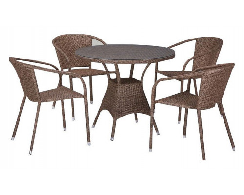 Набор уличный T197AT/Y137C-W56 Light brown 4Pcs