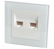 Розетка двойная Ethernet RJ-45 Feron Saffit Катрин 39246