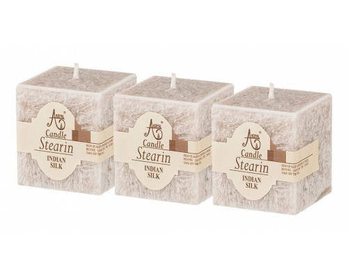 Набор из 3 свечей ароматических Indian silk 348-800