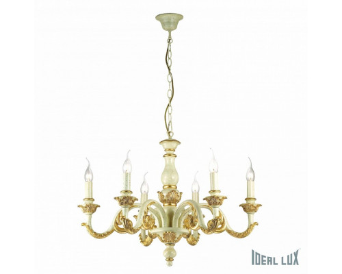 Подвесная люстра Ideal Lux Giglio GIGLIO SP6 ORO
