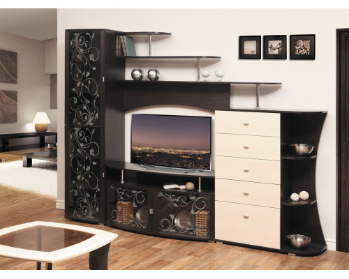 Стенка-горка Олимп-М15 венге/дуб линдберг