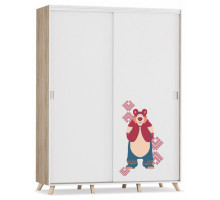 Шкаф-купе Маша и медведь Folk
