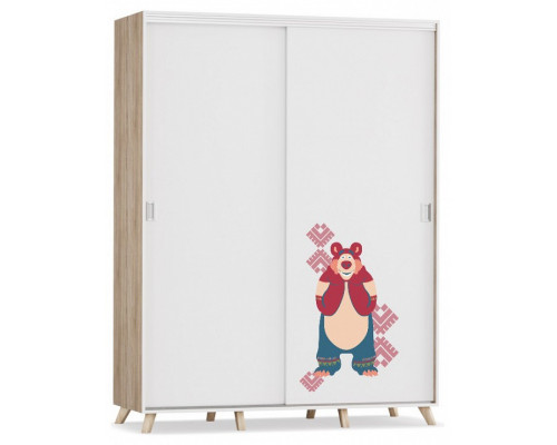 Шкаф-купе Маша и медведь Folk
