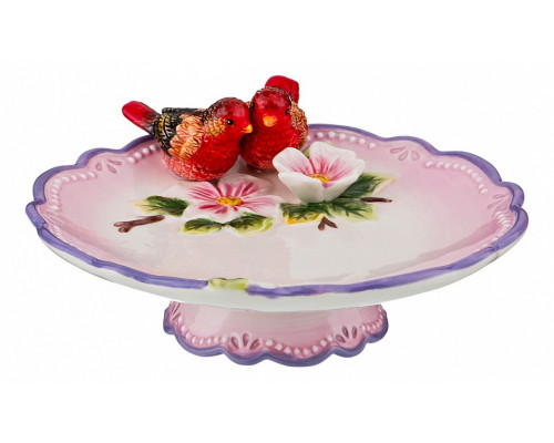 Блюдо декоративное (22х10 см) Птички 59-668