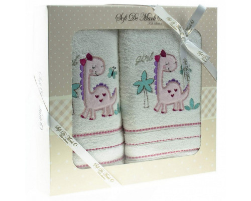 Набор полотенец для ванной детских (70x120 см) Dino К-П-012б