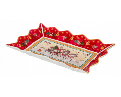 Блюдо (25x15x3.5 см) Тройка 85-1647