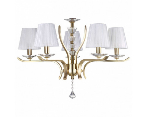 Подвесная люстра Ideal Lux Pegaso PEGASO SP5 OTTONE SATINATO