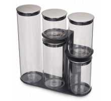 Набор из 5 банок для пищевых продуктов (32.1x11x32.7 см) Podium 100 95035
