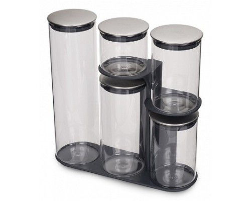 Набор из 5 банок для пищевых продуктов (32.1x11x32.7 см) Podium 100 95035