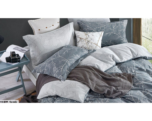 Постельное белье евростандарт Грей