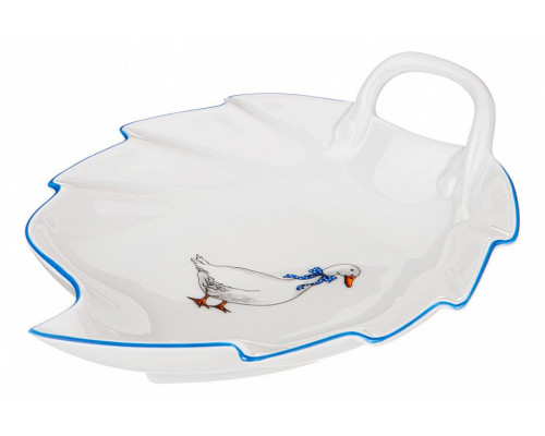 Блюдо декоративное (19.5x15 см) Гуси 606-522