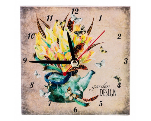 Настольные часы (10x10 см) Сады в цветах 354-1317