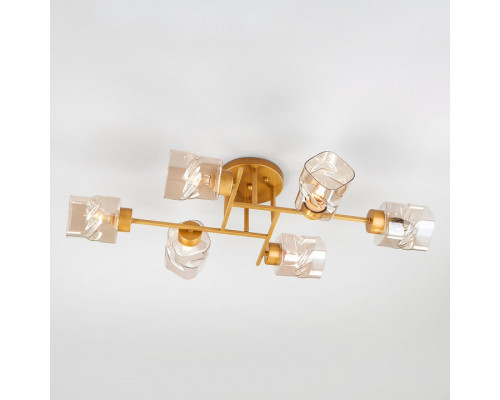 Потолочная люстра Eurosvet Hilari 30165/6 перламутровое золото