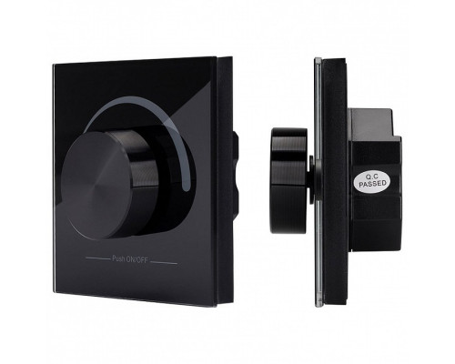 Панель-диммера роторная встраиваемая Arlight Rotary SR-2202-IN Black (12-24V, DMX, DIM)