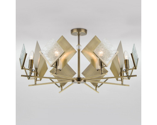 Подвесная люстра Eurosvet Rombo 60110/8 античная бронза