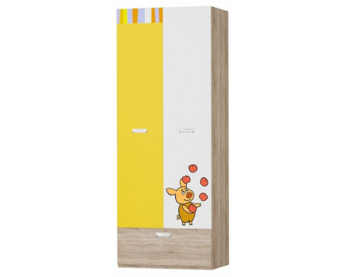 Шкаф платяной Юниор Оранжевая Корова