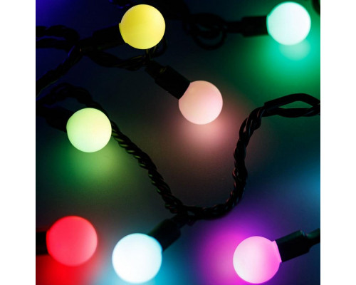 Гирлянда нить [10 м] Ball ARD-BALL-CLASSIC-D23-10000-BLACK-80LED RGB (230V, 3.5W)