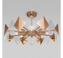 Люстра на штанге Eurosvet Origami 60121/8 латунь Smart