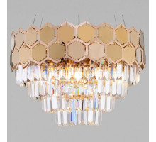 Подвесной светильник Eurosvet Ariana 10113/5 золото/прозрачный хрусталь Strotskis