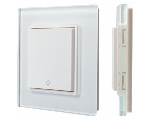 Панель-диммера клавишная накладная Arlight SR-EN90 SR-EN9001-RF-UP White (DIM, 1 зонa)