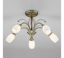 Люстра на штанге Eurosvet Ginevra 30280/5 античная бронза