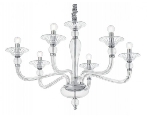Подвесная люстра Ideal Lux Danieli DANIELI SP6 TRASPARENTE