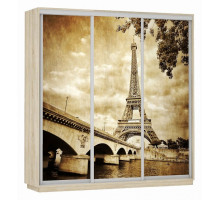 Шкаф-купе Экспресс Фото Трио Париж 2400x600x2200