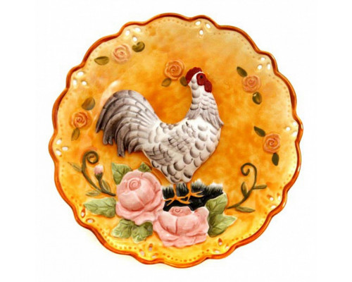 Блюдо декоративное (20 см) Петух 59-386