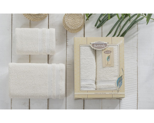 Набор из 2 полотенец для ванной PETEK