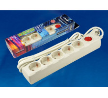 Удлинитель с выключателем Uniel S-Gsu5 S-GSU5-3 IVORY