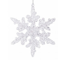 Елочная игрушка (13 см) Снежинка 788-098