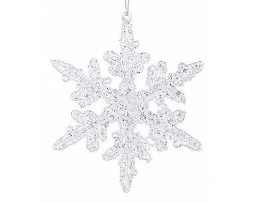Елочная игрушка (13 см) Снежинка 788-098
